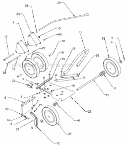 Part Location Diagram of 184 Little Wonder Axle